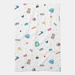 Serviette de thé des favoris du paddy - art par