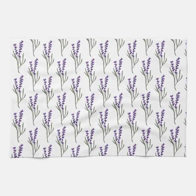 Serviette de thé en lavande (Horizontal)