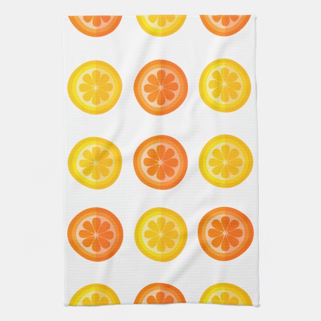 Serviette de thé frais Citrus (Vertical)