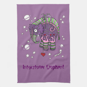 Serviette de thé interstellaire d'éléphant