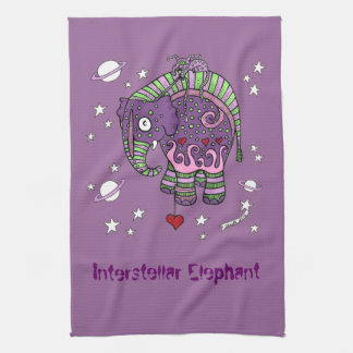 Serviette de thé interstellaire d'éléphant