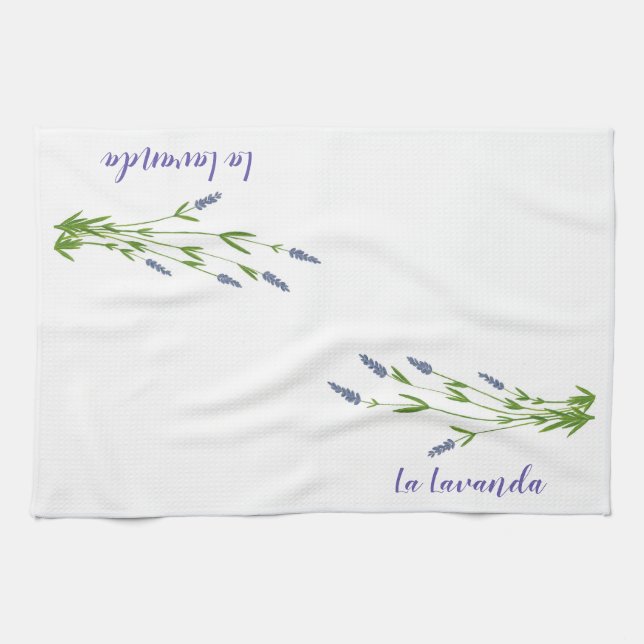 Serviette de thé La Lavanda (Lavender) (Horizontal)
