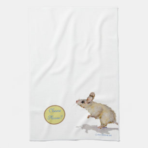 Serviette de thé mignonne de cuisine de souris