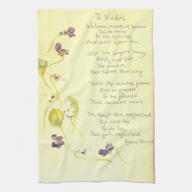 Serviette de thé Nature Notes par Edith Holden (Vertical)