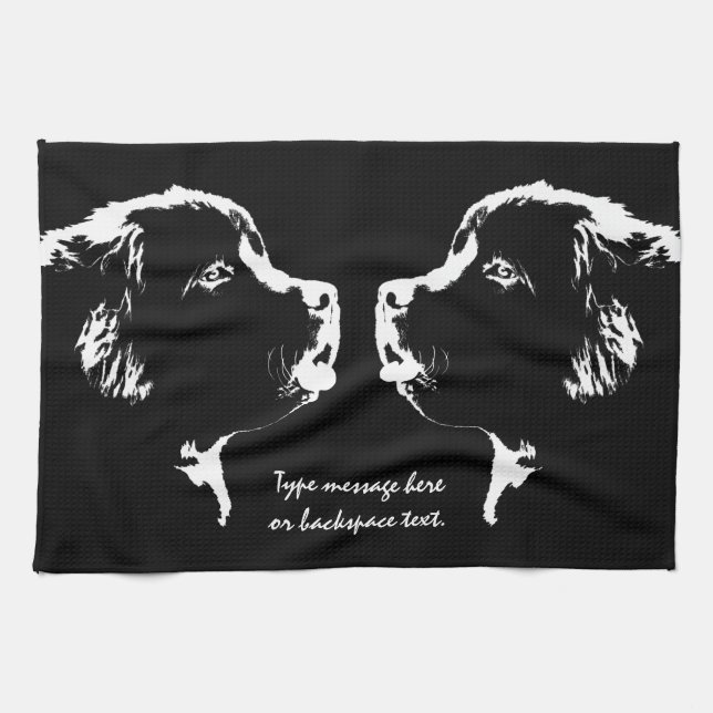 Serviette de thé personnalisée par serviette de (Horizontal)