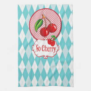 Serviette De Thé Rétro "So Cherry".