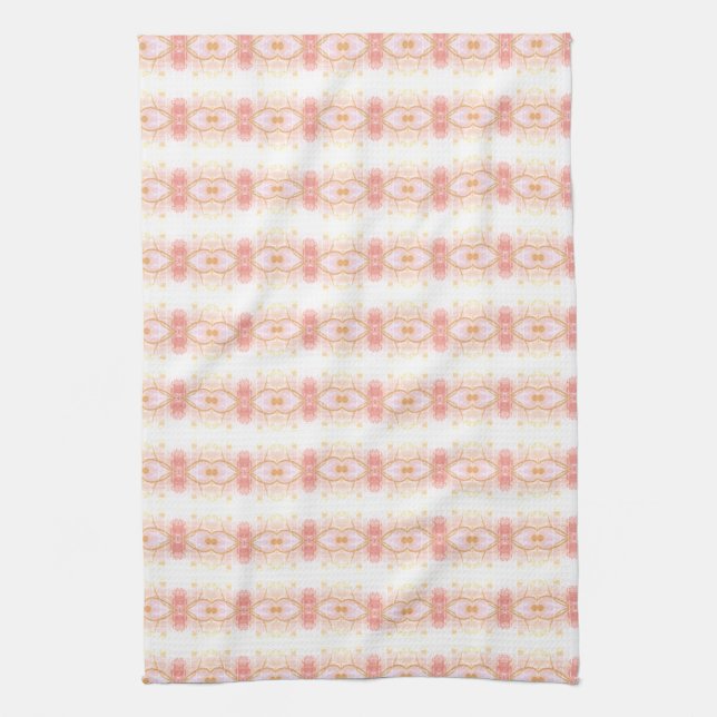 Serviette de thé rose corail (Vertical)