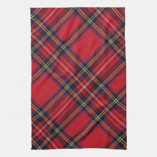 Serviette de thé royale de tartan Stuart