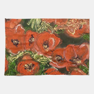 Serviette de thé sauvage de pavot