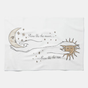 Serviette de thé Sun, Moon et Stars