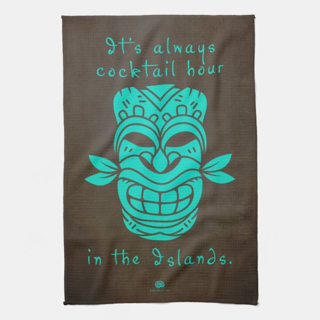 Serviette de Tiki d'heure de cocktail (Vertical)