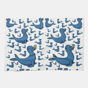 serviette de toilette de la cuisine de scellés