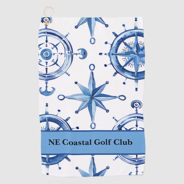 Serviette de tournoi de golf côtier (Devant)