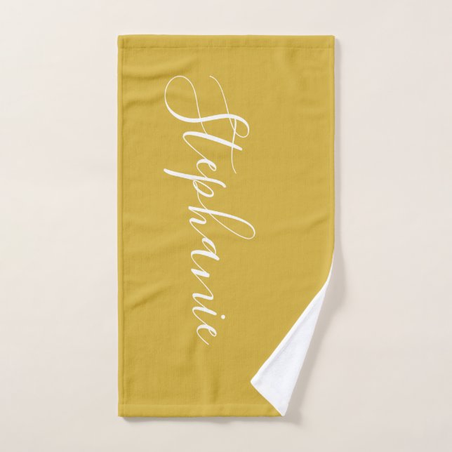 Serviette d'entraînement monogramme personnalisée  (Serviette à main)