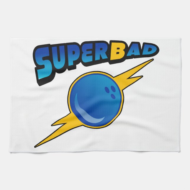 Serviette d'équipe de bowling de Superbad (Horizontal)