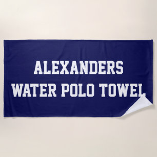 Serviette d'équipe de natation de polo d'eau de