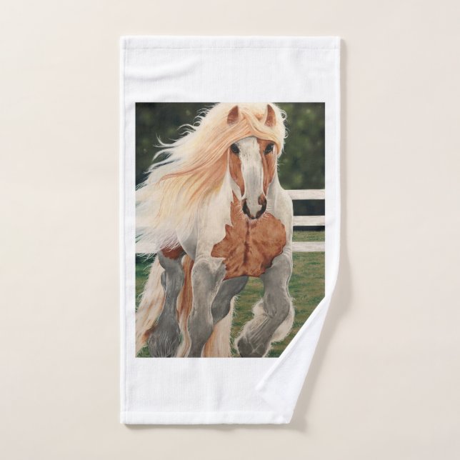 Serviette design "Wild Horse" (Serviette à main)