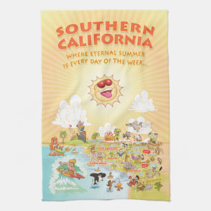 Serviette d'été éternelle de Californie