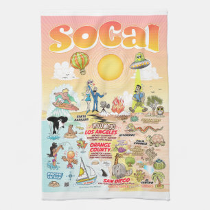 Serviette d'été éternelle de Californie