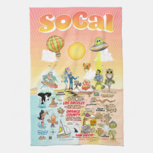 Serviette d'été éternelle de Californie