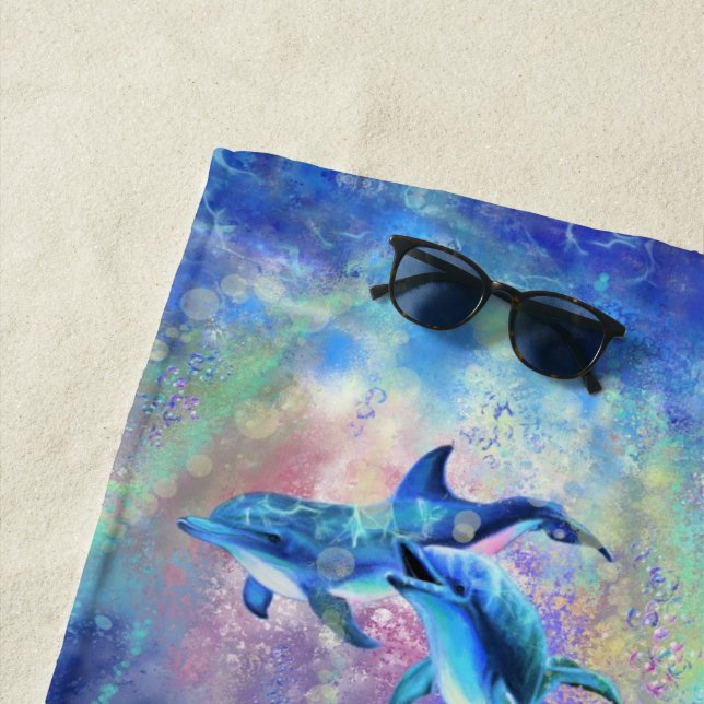 Serviette Dolphins Beach (En situation)