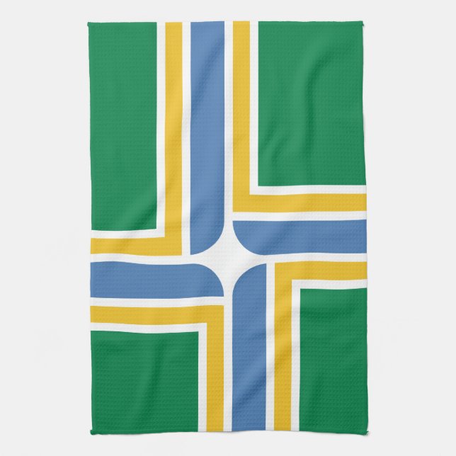 Serviette Drapeau de Portland, Oregon (Vertical)