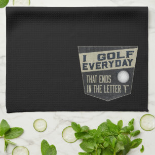 Serviette drôle de golf