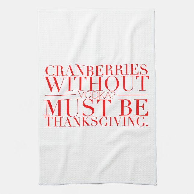 Serviette drôle de thanksgiving (Vertical)