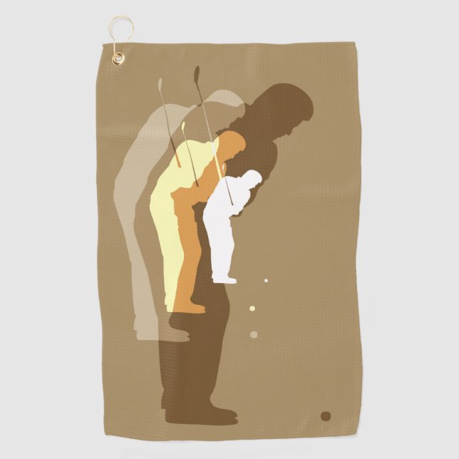 Serviette du golfeur "In the swing" (Devant)