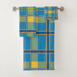 serviette écossaise en tartan plaid