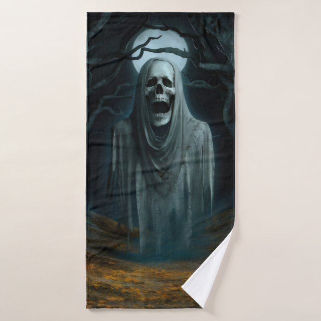 Serviette effrayante. (Serviette de bain)