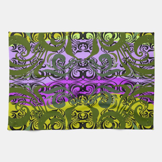 Serviette en Damas exotique (Horizontal)