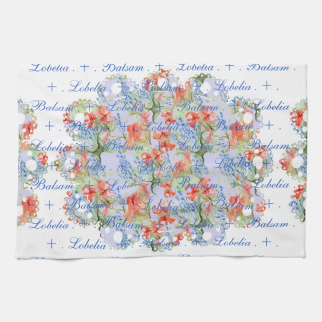 Serviette en dentelle Balsam et Lobelia (Horizontal)