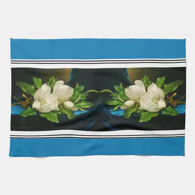 Serviette en fleurs de Magnolia géante de Heade (Horizontal)
