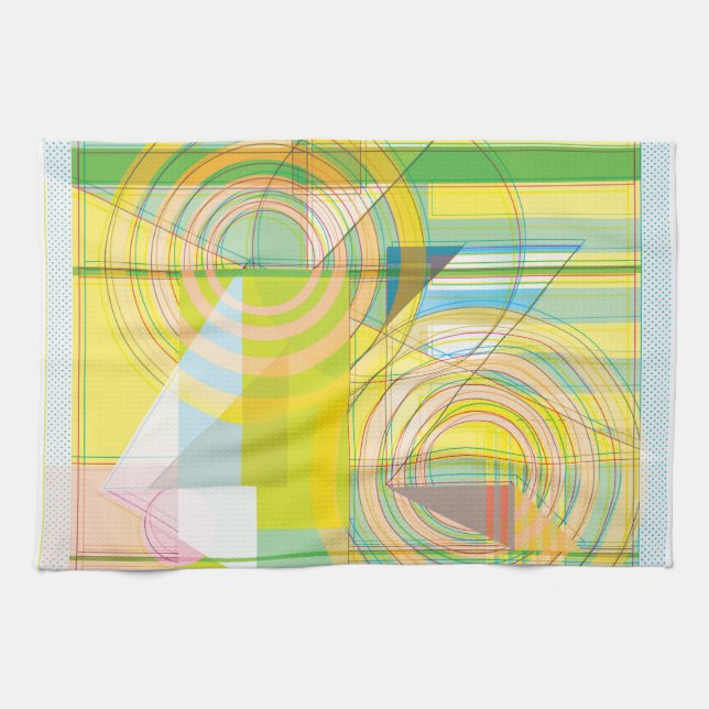 Serviette en forme de ligne géométrique (Horizontal)