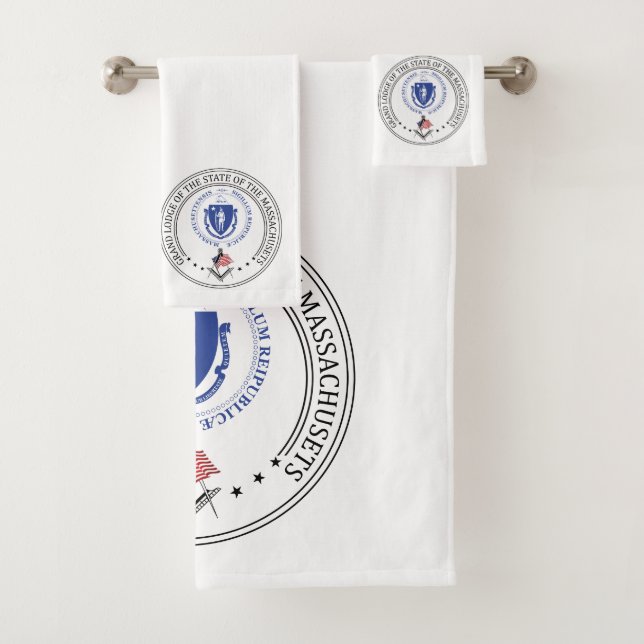Serviette en Franc-maçonnerie Loge de l'état du Ma (En situation)
