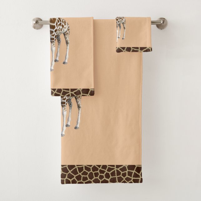 Serviette en girafe (En situation)