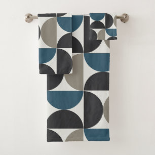 Serviette en métal gris gris bleu moderne du milie