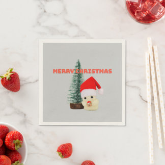 SERVIETTE EN PAPIER もみの木とおばけのクリスマス