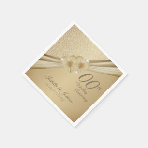 Serviette En Papier 00ème anniversaire de Mariage d'or