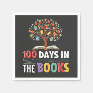 Serviette En Papier 100 Jours dans les livres Jours de livre scolaire