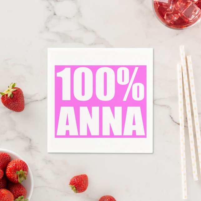 Serviette En Papier 100 pour cent Anna nom (En situation)