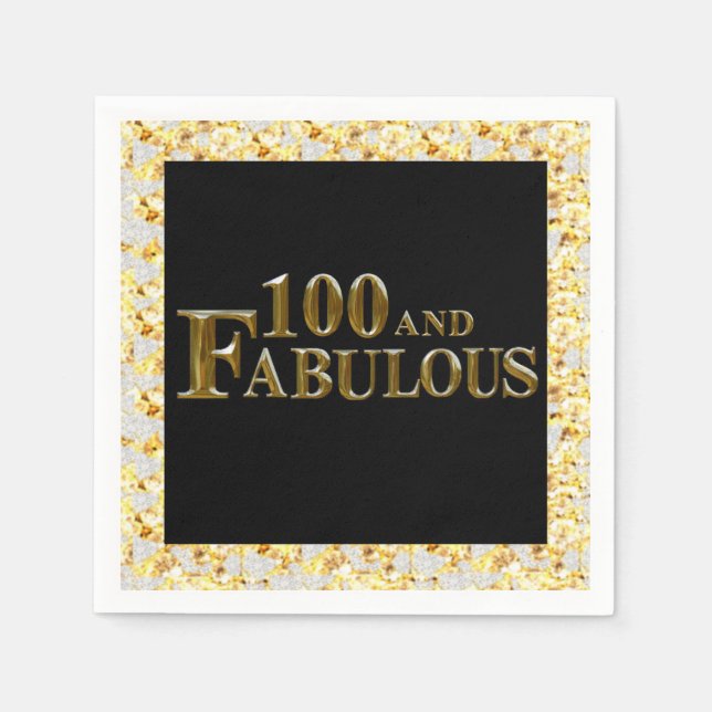 Serviette En Papier 100e anniversaire  (Devant)