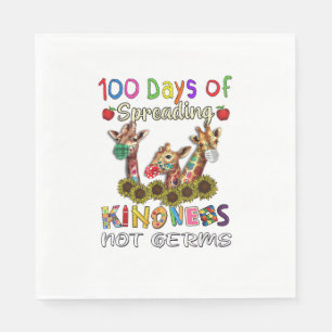 Serviette En Papier 100e Jour de l'école 100 Jours de consolation