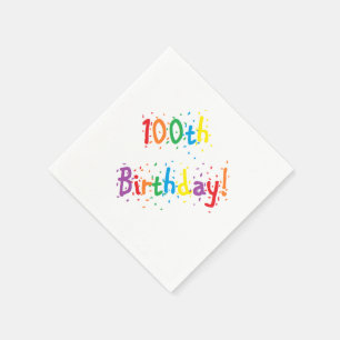 Serviette En Papier "100th anniversaire ! "Serviettes de papier
