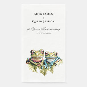 Serviette En Papier 10 ans Mariage Anniversaire Jardin Décontractée fê