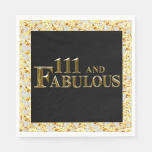 Serviette En Papier 111 Anniversaire 
