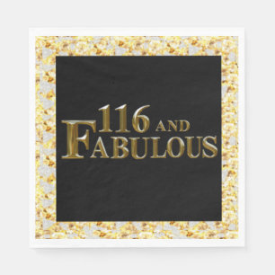 Serviette En Papier 116 Anniversaire 