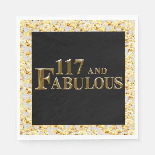 Serviette En Papier 117e anniversaire  (Devant)