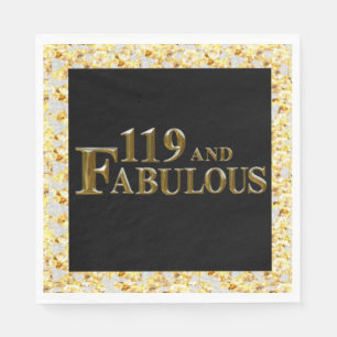 Serviette En Papier 119 Anniversaire 